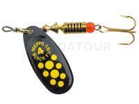 Cuiller Tournante Mepps Black Fury Black / Yellow Dots - #4 | 8.00g