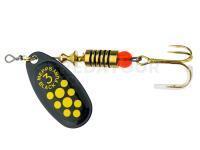 Cuiller Tournante Mepps Black Fury Black / Yellow Dots - #3 | 6.50g