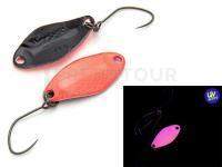 Cuillère ondulante truite Nories Masukuroto Weeper 1.5g 23mm - #039 (Pink Glow / Black)