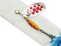 Cuiller Tournante Mepps Aglia Decorees Silver/Red dots - no. 5