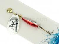 Leurre cuillère Mepps Aglia LongCast #3 12g - Silver / Red