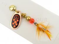 Cuiller Tournante Mepps Black Fury Mouche #1 - Copper/Red Dots