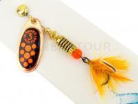 Cuiller Tournante Mepps Black Fury Mouche #3 - Copper/Red Dots