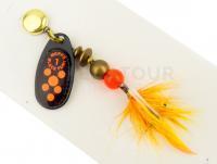 Cuiller Tournante Mepps Black Fury Mouche #1 - Black/Red Dots