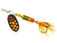 Cuiller Tournante Mepps Black Fury Mouche #3 | 6.5g - Silver/Red Dots