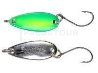 Cuilleres ondulantes Mikado Mini Spoon 24mm 2.5g - Green/Silver/07