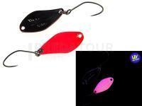 Cuillère ondulante truite Nories Masukuroto Weeper 0.9g 20mm - #039 (Pink Glow / Black)