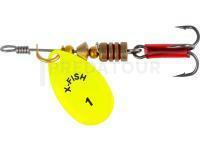 Leurre X-Fish Stark #1 2.5g - Nikel UV lime