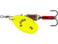 Leurre X-Fish Stark #2 4g - Nikel UV lime