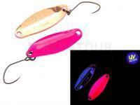 Cuillère ondulante truite Nories Masukuroto 2.9g - #034 (Fluo-Pink / Gold) UV