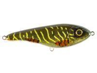 Leurre Strike Pro Buster Jerk Shallow Runner 15cm C755G - Green Motoroil Pike UV