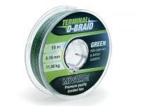 Tresse Mivardi Terminal D‑Braid Green 15m 0.22 mm