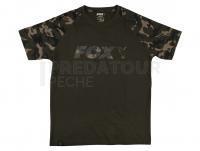 Fox Camo Khaki Chest Print T-Shirt - M