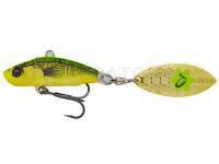 Leurre Savage Gear 3D Sticklebait Tailspin 8cm 18g - Firetiger Fluo