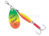 Cuiller Tournante Balzer Colonel Classic Fluo 3g - Red-Yellow-Green