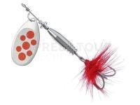 Cuiller Tournante Balzer Colonel Classic Standard 10g - Silver with Red Spots