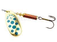 Cuiller Tournante Mepps Comet Decorees #5 11g - Gold/Blue Dots