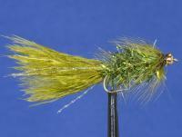 Mouche Crystal Bugger Olive no. 8