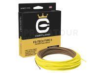 Soie mouche Cortland Competition Series FO-Tech Type 3 Intermediate | Brown/Yellow | 130ft | WF7/8S/I