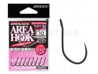 Hameçons Decoy AH-2 Area Hook Type II Mat Black - #12