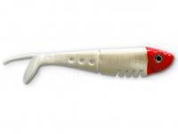 Leurres Delalande Buster Shad 5cm - 61 - Blanc tête rouge