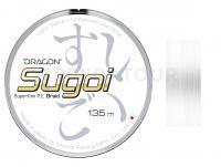 Tresse carnassier Dragon Sugoi Superthin P.E. Braid White 135m 0.037mm