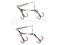 Carbon49 Corkscrew Stinger 2x#3/0 | 31kg | 2pcs