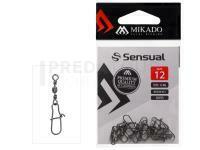 Mikado Émerillon Baril avec Agrafe Spinning #8 - Black Nickel