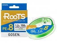 Tresse Gosen RooTS PE X8 Multipurpose Braided Line Light Green 150m #0.8