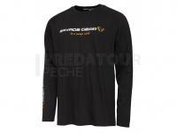 Savage Gear Signature Logo Long Sleeve T-Shirt Black Caviar - XXL