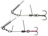 Savage Gear SS Corkscrew Stingers 3g SGY 1X #2/0 35kg | 2pcs: 1x RED + 1x BN