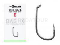 Hameçons Korda Basix Wide Gape Barbed - #6