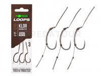 Hameçons Korda Loop Rigs Klor Barbless #6B 30lb 13kg 3pcs