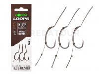 Hameçons Korda Loop Rigs Klor Barbless #8B 30lb 13kg 3pcs