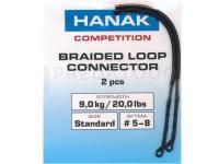 Hanak Braided Loop Connector - Standard Black 9kg