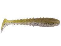 Leurre souple Dragon Invader Pro 10cm - Clear/Olive | Black Glitter