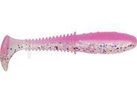 Leurre souple Dragon Invader Pro 10cm - Clear/Pink - silver/violet glitter