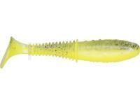 Leurre souple Dragon Invader Pro 10cm - Super Yellow/Clear - black glitter