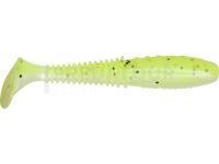 Leurre souple Dragon Invader Pro  7.5cm - Pearl/Chertreuse - black glitter