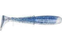 Leurre souple Dragon Invader Pro  7.5cm - White/Clear - blue glitter