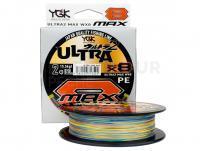 Tresse YGK X-Braid Ultra2 Max WX8 150m #0.8 | 6.8kgf | Multicolor