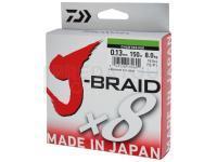 Tresse Daiwa J-Braid 150m 0.28mm chartreuse