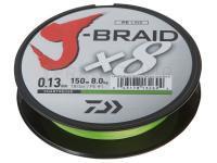 Tresse Daiwa J-Braid 300m 0.10mm chartreuse