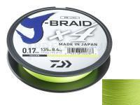 Tresse Daiwa J-Braid X4 Yellow 135m 0.13mm