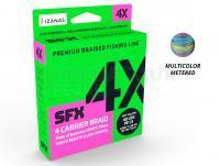 Tresse Sufix SFX 4 Carrier Braid MultiColor 300m 0.235mm