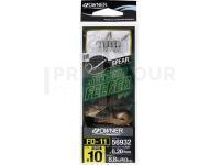 Hooks with leaders Method Feeder FD-11 Spear #8 0.22mm