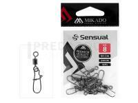 Mikado Émerillon Rolling avec Agrafe Spinning #8 - Black Nickel