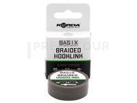 Korda Basix Braided Hooklink Camo Green 10m 25lb 11.3kg