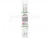 Korda Basix Hair Rigs Wide Gape Micro-Barbed #6 18lb 2pcs
