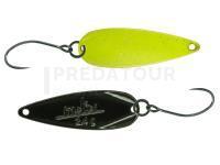 Cuillère ondulante truite Molix Lover Area Spoon 1.8 g (1/16 oz) - 332 Chartreuse Top / Black